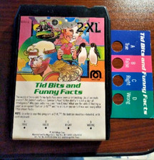 MEGO 2-XL TALKING ROBOT 8 TRACK PROGRAM TAPE TID BITS AND FUNNY FACTS RARE PRINT