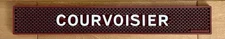 Courvoisier Cognac Dusse Rubber Rail Runner Bar Spill Mat Skinny Coaster *NEW*