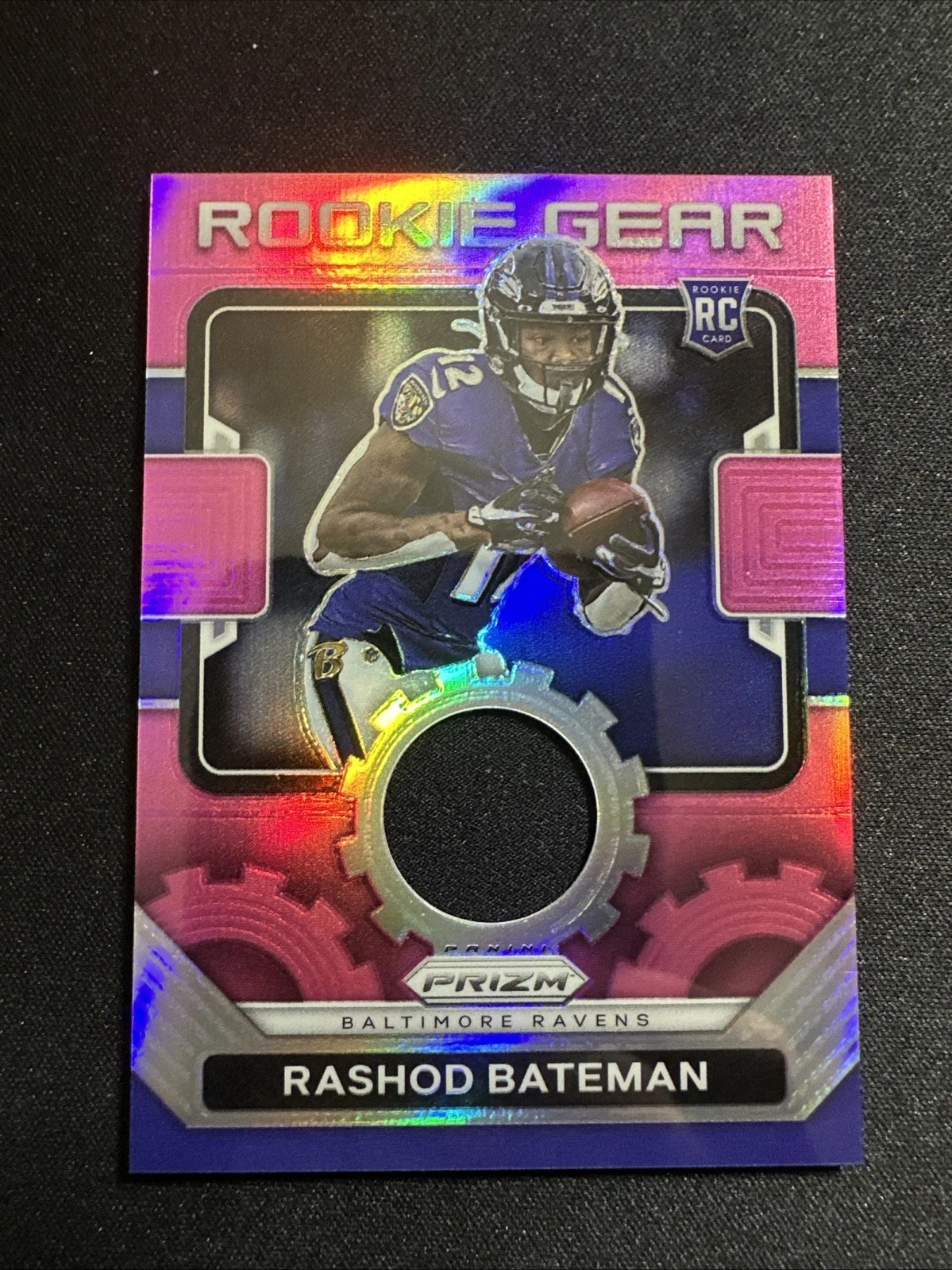 Rashod Bateman Panini Prizm Rookie Gear Relics #RG10 Pink