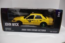 Greenlight 1/24 CHASE 2008 Ford Crown Victoria Taxi John Wick
