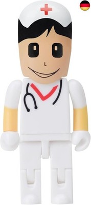 64GB USB-Stick Cartoon Krankenschwester Modell USB-Flash-Laufwerk USB 2.0