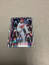 2025 Topps Chrome Philadelphia Phillies Matt Strahm Wave Insert Card