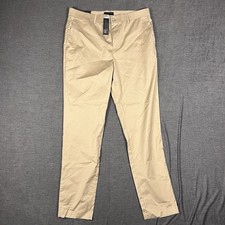 Banana Republic Slim Core Temp Chino Pants Mens 36x34 Stretch Khaki NEW Preppy