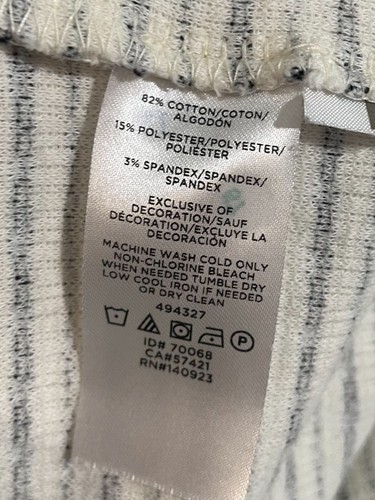 Loft gestreiftes ärmelloses Tunika Kleid mit Taschen XS Baumwollmischung - Bild 7 von 11