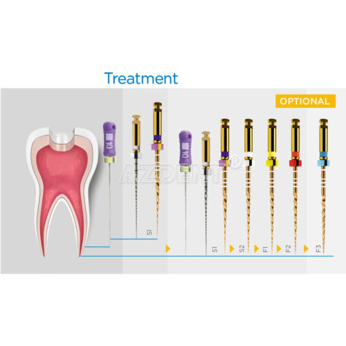 Dental Endo Root Canal Super Niti Taper Rotary Files F Engine SX-F3 25mm AZDENT - Picture 22 of 22
