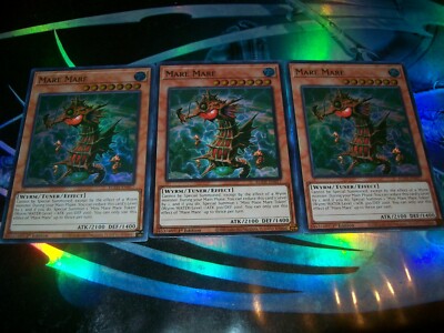 3x Mare Mare 1st Edition Super Rare EGO1-EN017 Yu-Gi-Oh!