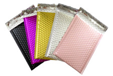 6''x9'' METALLIC BUBBLE MAILERS SHIPPING MAILING PADDED ENVELOP CHOOSE COLOR