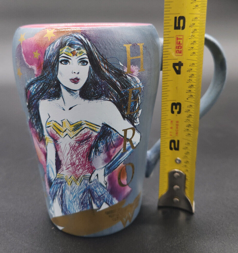 Taza Mujer Maravilla Mujer Maravilla Lucha como un Héroe Taza DC Comics EXCELENTE - Imagen 7 de 8