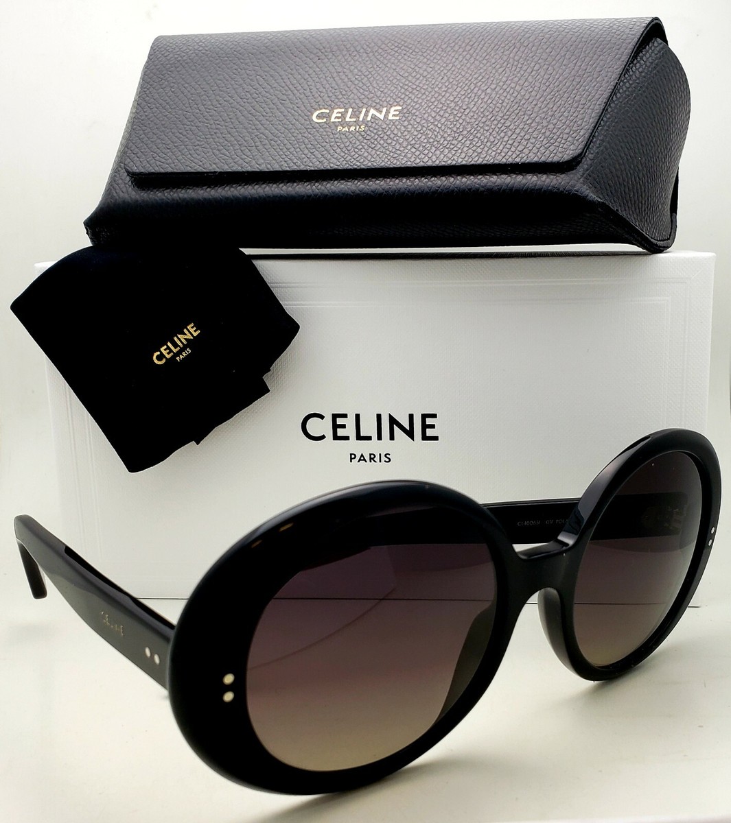 New CELINE Sunglasses CL40065I 01F 57-20 Shiny Black Frame  display picture 2