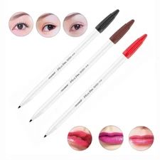 3pcs Microblading Marker Pen Skin Marker Pen Eyebrow Permanent Makeup Tattoo pen