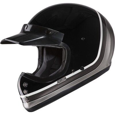 HJC V 60 Scoby ヘルメット HJC V60 Solid Scoby Motorcycle Helmet Size XL Vintage Black-Grey