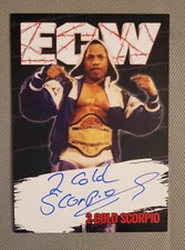 ECW auto card 2 Cold Scorpio signed wrestling wcw wwe wwf Flash funk