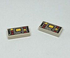 LEGO Trains : 2x Tuile 1 x 2 control - Réf 3069bp68 - Set 4559 4558 10001 4532