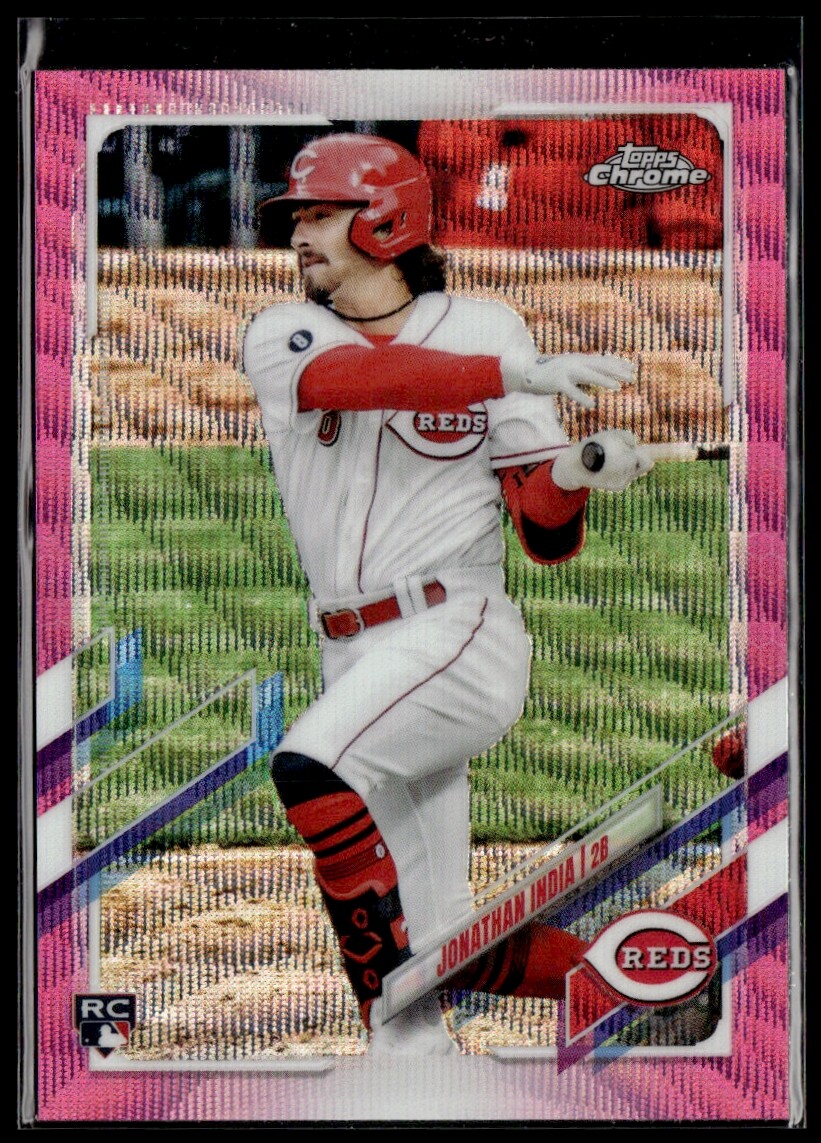 2021 Topps Chrome Update #USC74 Jonathan India Pink Wave
