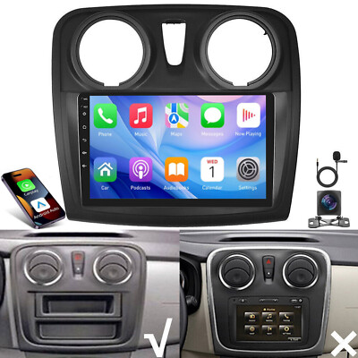9'' Android13 Autoradio GPS Navi RDS Für Renault Dacia Logan 2 Sandero 2012-2017 