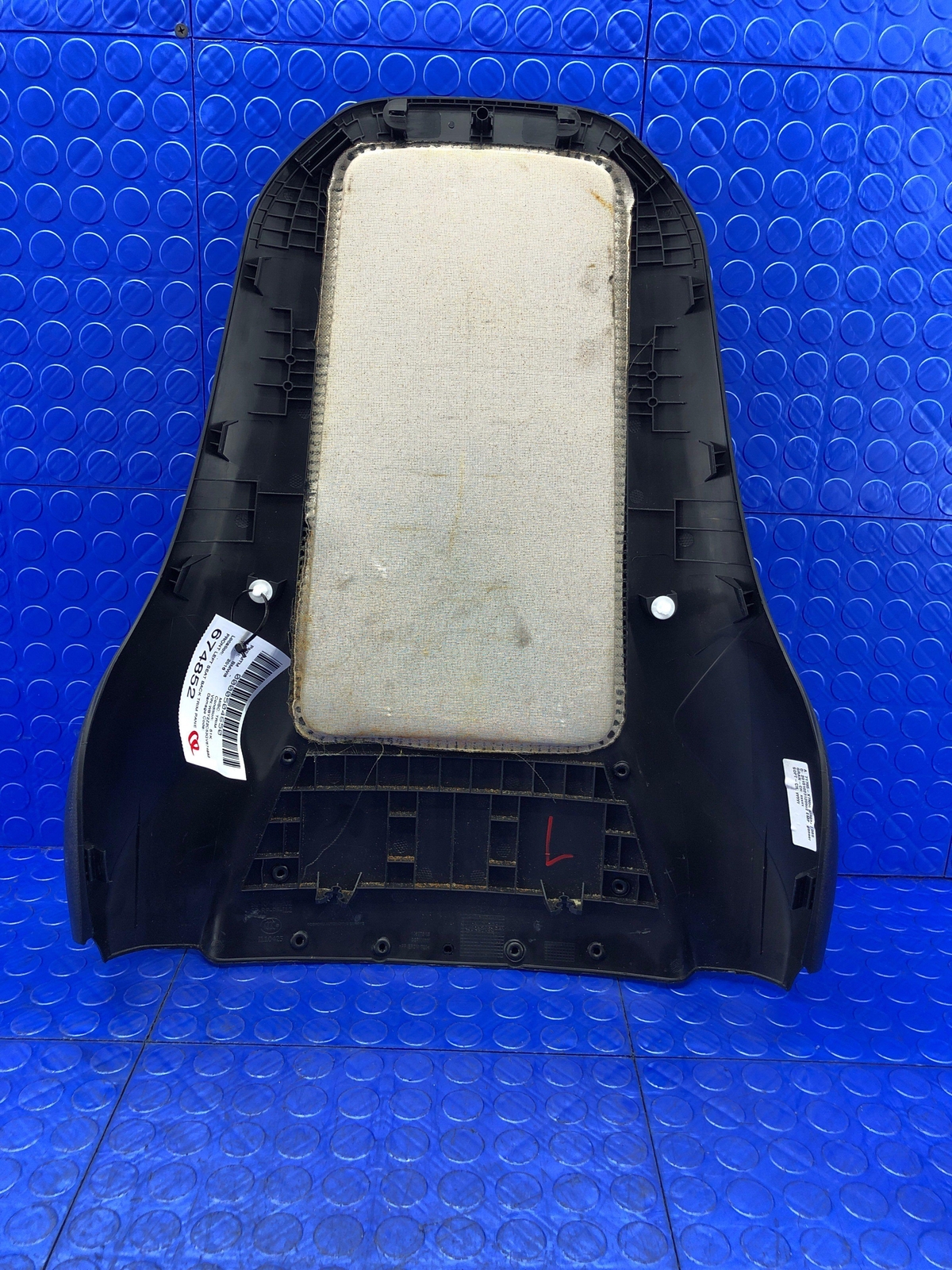 2014-2020 BMW I8 OEM FRONT LEFT SEAT BACK TRIM PANEL COVER BLACK