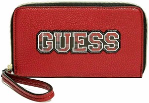 guess red clutch