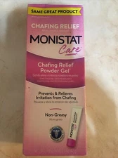 Monistat Care Chafing Relief Powder Gel Anti Protection 1.5 Oz - Exp 08/23