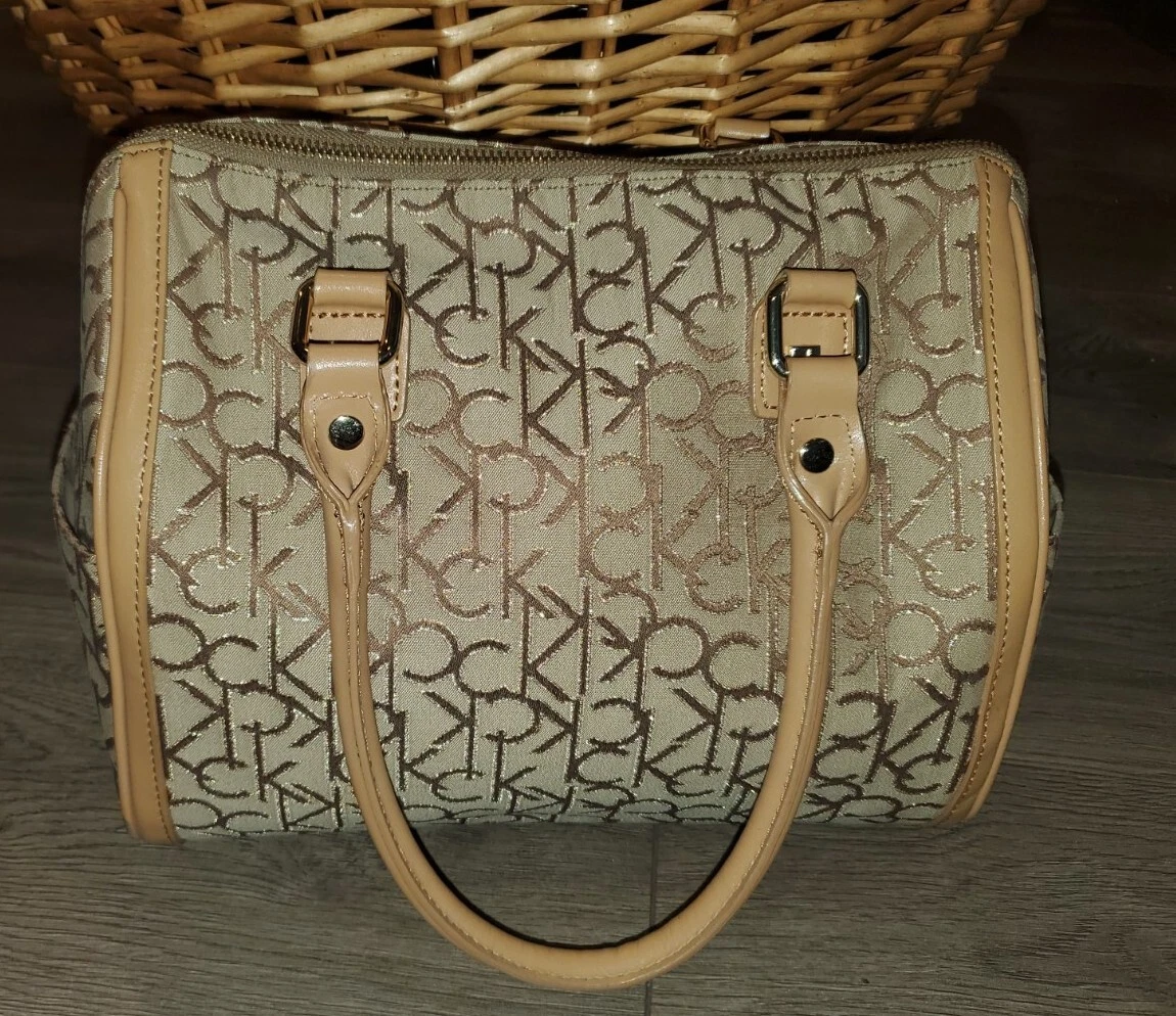 Calvin Klein Monogram Satchel Handbag, $141, .com