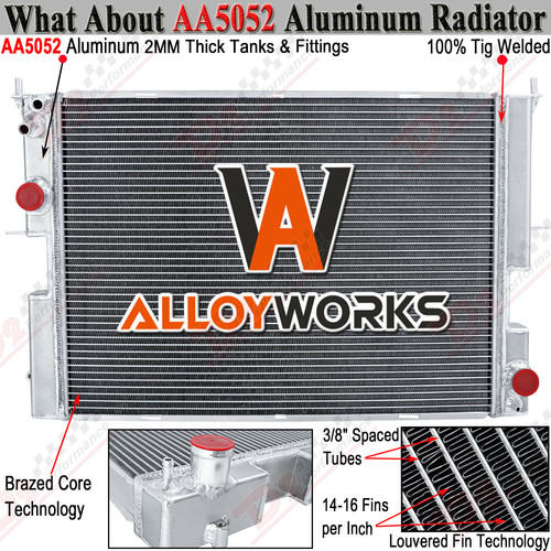 4 Row Aluminum Radiator For 1999-2004 Land Rover Discovery II TD5 4x4 2 ...