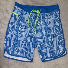 Vineyard Vines Swim Trunks Adult 32 Blue Board Shorts Geometric Bathing Suit Men