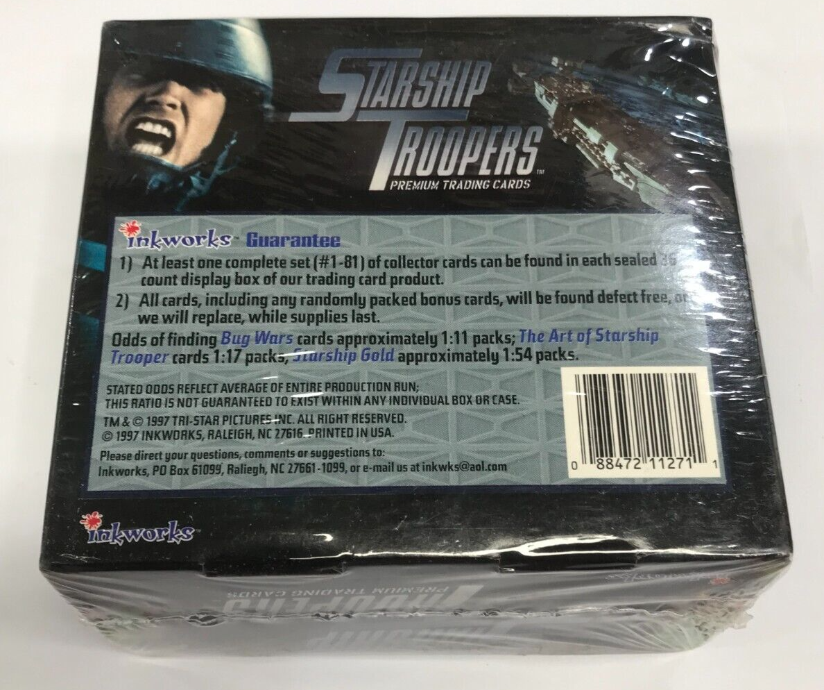 その他 Starship Troopers Trading Cards BOX 1997 Inkworks Starship Troopers Movie Trading Card Factory Box (36