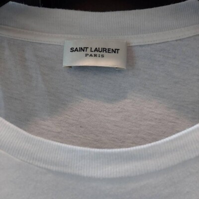 Saint Laurent Paris Short Sleeve T-Shirt smoking lip size-M White