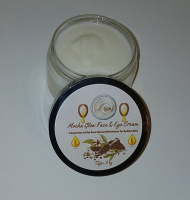 Mocha Glow Face & Eye Cream: Natural Coffee Bean Moisturizer for Radiant Skin