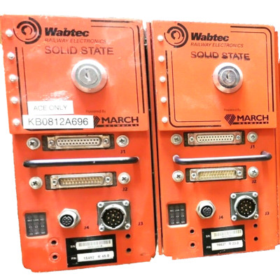 (LOT OF 2) - WABTEC SOLID STATE 16637 RAILWAY ELECTRONIC USED.