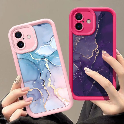 Marble Shockproof Phone Cover For iPhone 16 15 14 13 Pro Max 12 11 XR 7 TPU Case - Picture 1 of 22