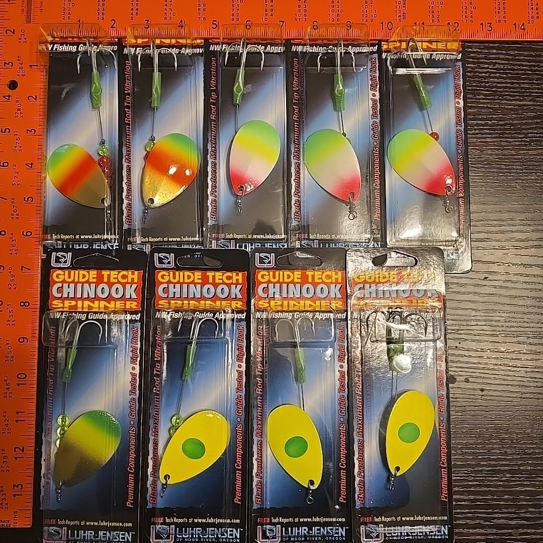 9 LUHR-JENSEN CHINOOK SPINNERS BAITS Guide Tech Size 5 2143-005-XXXX - Image 2