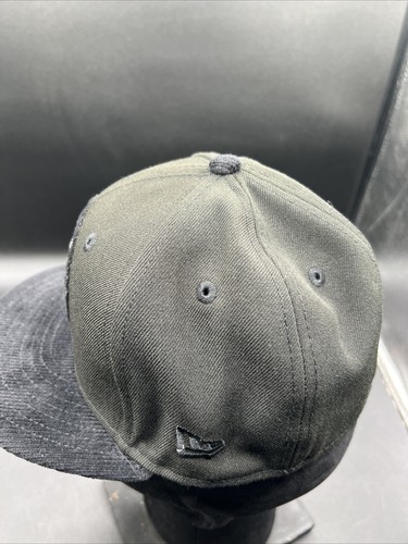 New Era New York Yankees MLB Black Cord Lids Exclusive 59Fifty Fitted Hat Cap - Picture 2 of 7