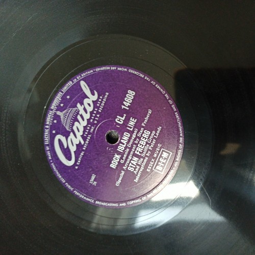 Stan Freberg Rock Island Line Cl. 14608 Shellac Record '10 - Picture 2 of 4