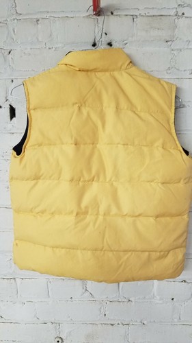 Kids Gap Yellow and Black Full Zip Bubble Down Vest Size XL *ZIPPER CLOSED UP - Picture 2 of 10