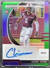 2020 Panini Prizm Draft Picks Jeremy Chinn Auto Sp /199 Green Panthers Salukis