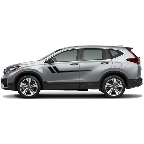 Side center hockey stripes graphics stickers decal compatible with Honda CR-V - Picture 11 of 15