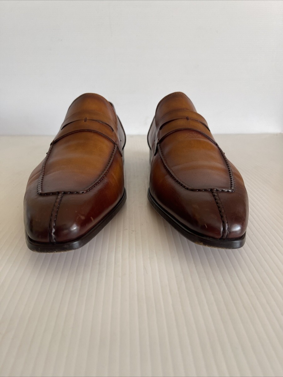 Magnanni Coripe Split Toe Penny Loafer 21983 - Cognac Brown  display picture 3