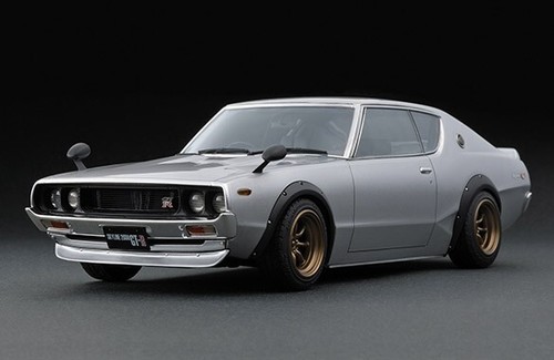 *RARE* Ignition Model 1/18 Nissan Skyline 2000 GT-R KPGC110 Silver EARLY VERSION - Picture 14 of 15