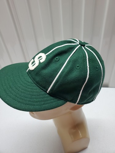 VTG EBBETS FIELD FLANNELS 1938 SEATTLE TACOMA RAINERS BASEBALL FITTED HAT SZ 7 - Picture 5 of 12