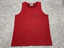 Vintage SPEEDO Sports Workout USA MADE Red Tank Top Sleeveless Shirt medium