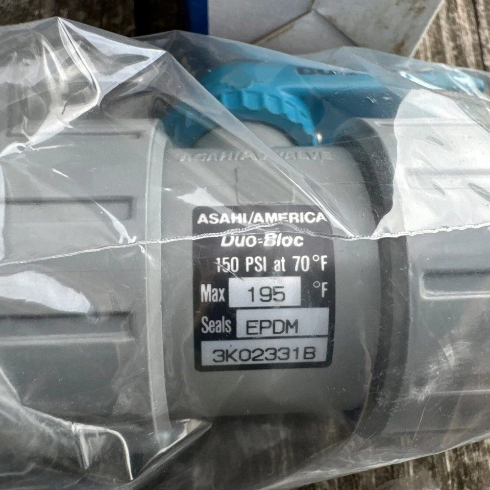 ASAHI/AMERICA DUO-BLOC 3/4 INCH BALL VALVE., EPDM SEALS - Image 4 of 4