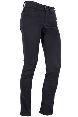 Replay Luz WH689 Skinny Cropped Stretchjeans Powerstretch Denim Damen Schwarz