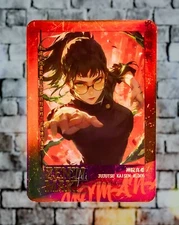 Maki Zen'in Zenin Jujutsu Kaisen Premium Gold Foil Card LD05 Rare Chase