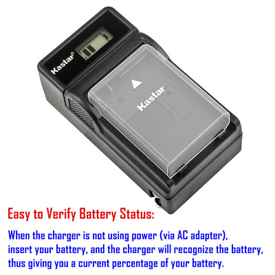 Kastar Battery LCD Charger for Sony NP-BD1 NP-FD1 D Type Battery, BC-CSD Charger