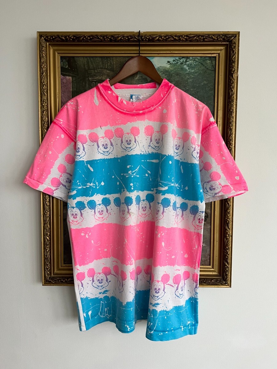 トップス 90s disney mickey T-shirt L Special Vintage 90s Disney Mickey & Minnie Mouse Graphic T-shirt
