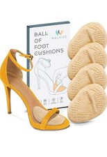 Walkize Womens Metatarsal Nude Tan Ball Of Foot Cushions Foot Pads 2 Pairs