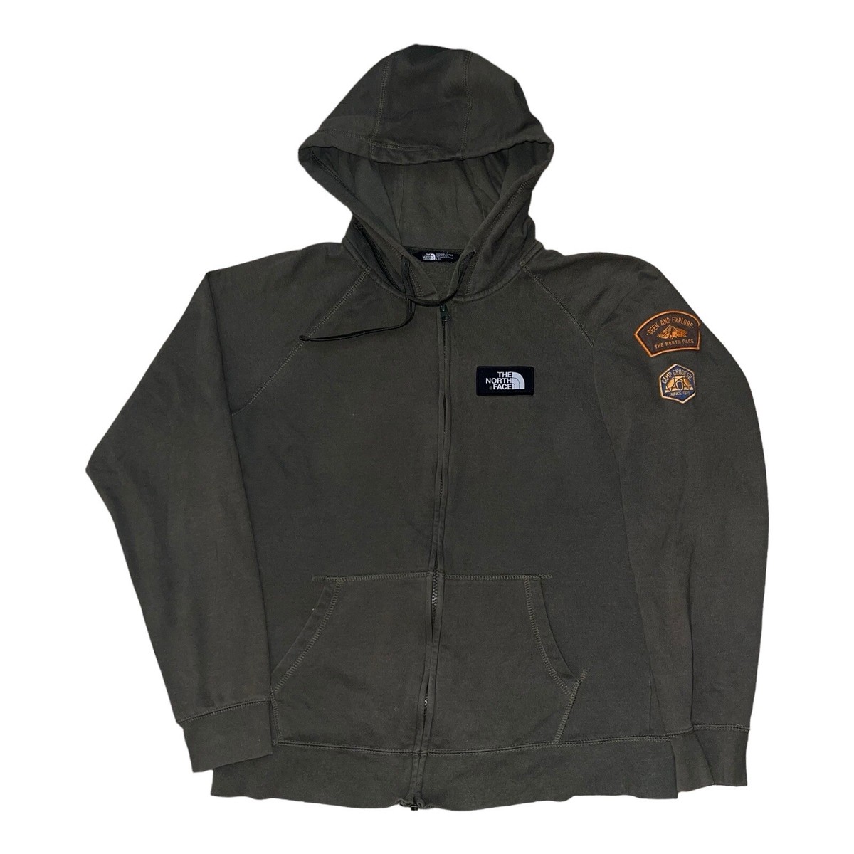 廃盤品 THE NORTH FACE Gadget Hangar Hoodie THE NORTH FACE Full Zip Up Hoodie Jacket Large Patches Camp