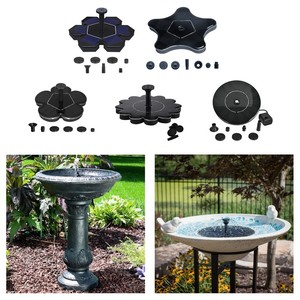 New Solar Fountain Pump Solar Powered Bird Bath Fountain For Garden Pond Ebay