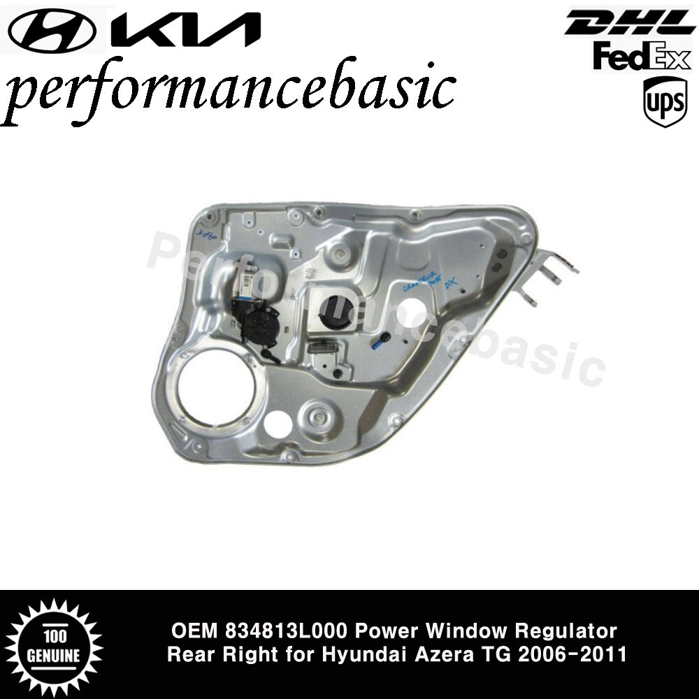 OEM 834813L000 Power Window Regulator Rear Right for Hyundai Azera