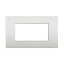 Bticino LNC4804PR living light AIR placca 4 posti moduli colore  Bianco Perla ( 